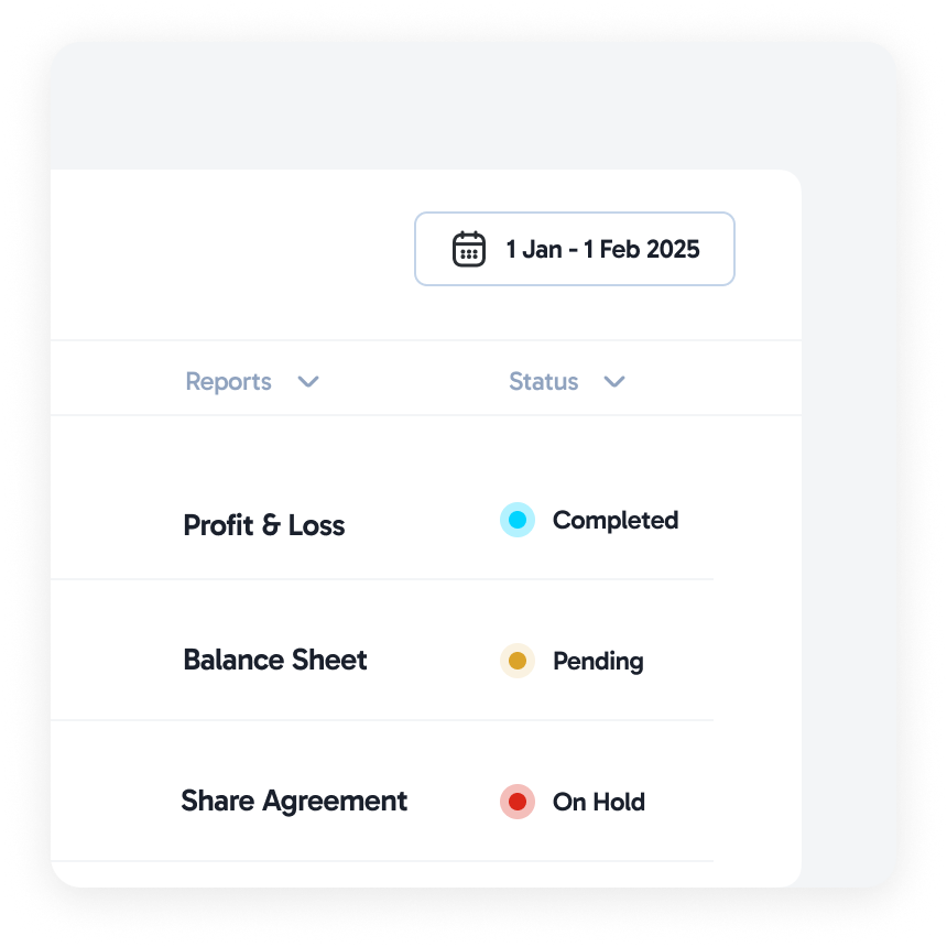 Team preparing investor-ready financials